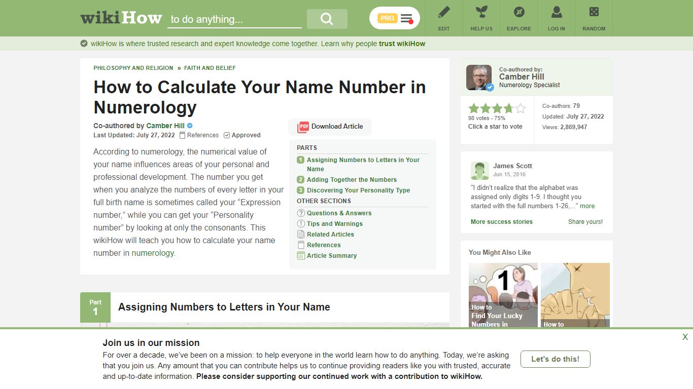 How to Calculate Your Name Number in Numerology: 10 Steps - wikiHow